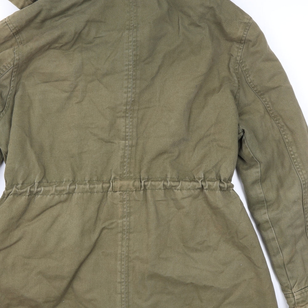 Debenhams Womens Green Jacket Coat Size 10