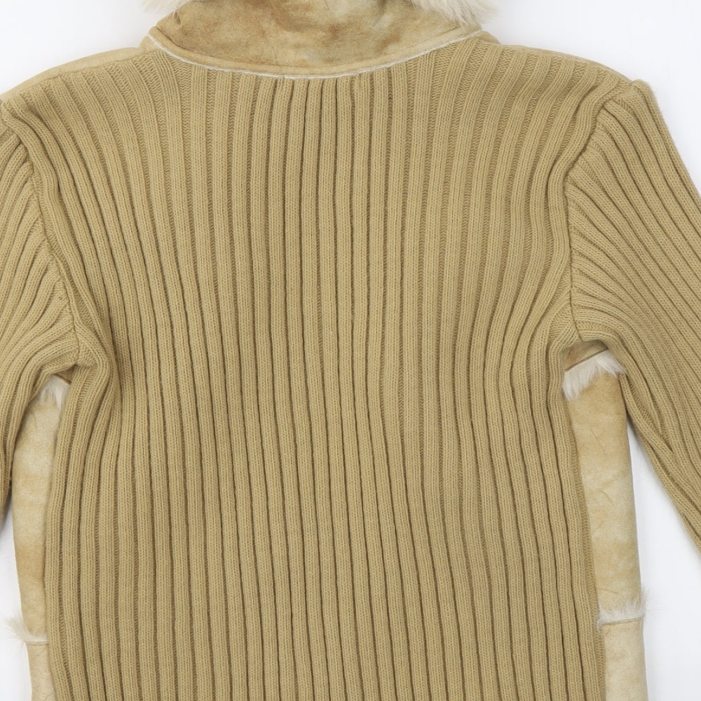 George Womens Beige Jacket Coat Size 16