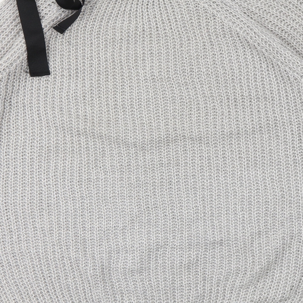 NEXT Womens Grey Houndstooth Pullover Jumper Size 8