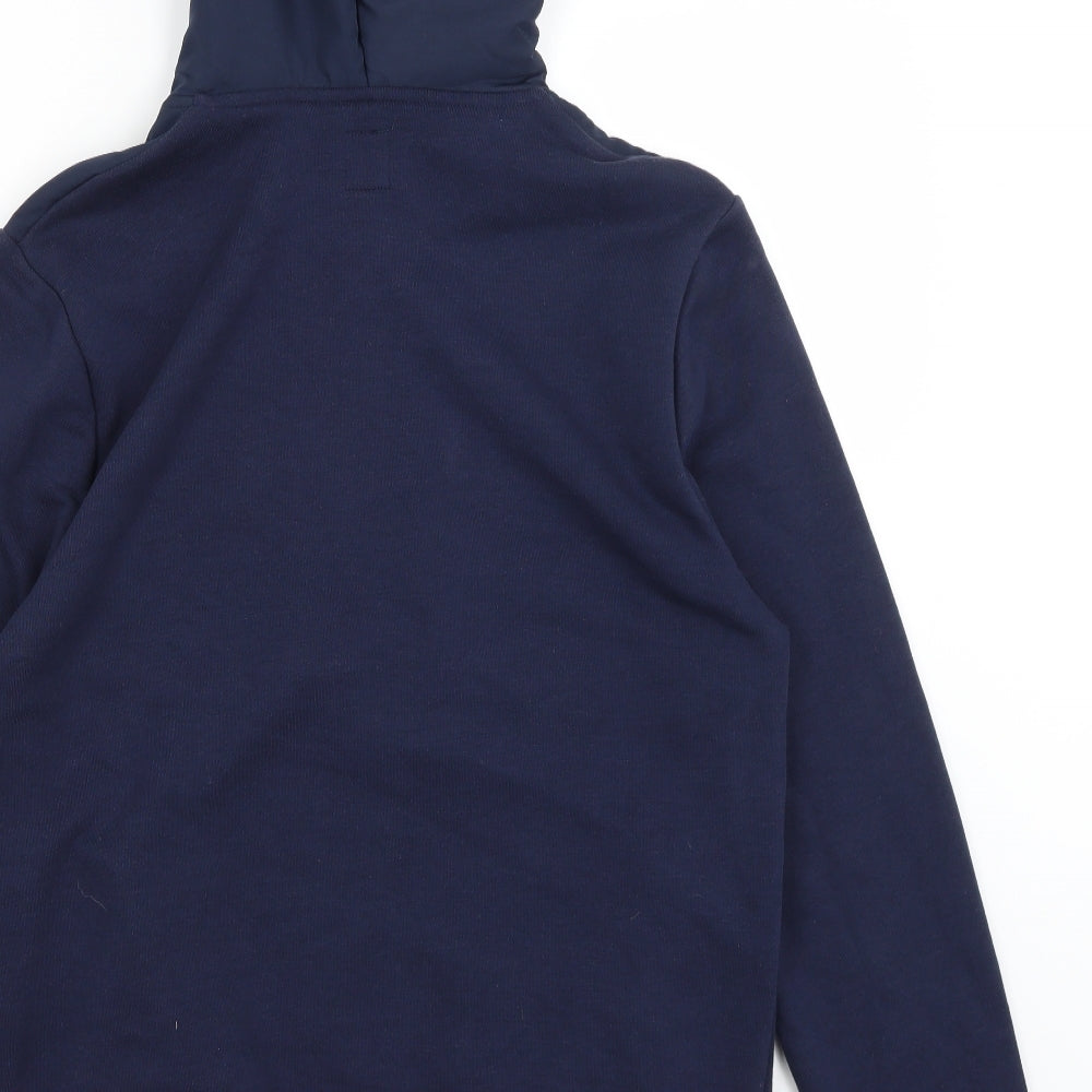 River Island Mens Blue Pullover Hoodie Size S