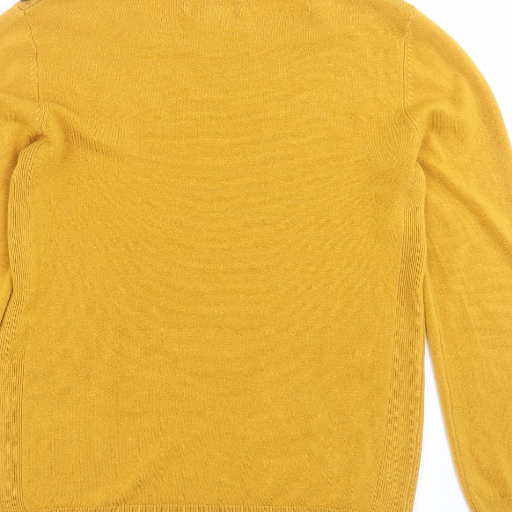 Primark Womens Yellow Knit Pullover Jumper Size 12