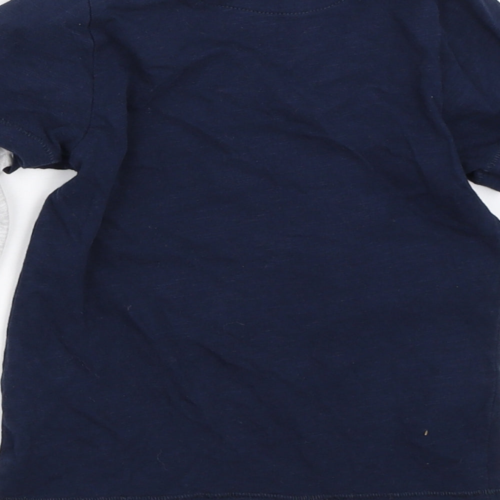 Marks and Spencer Boys Blue Basic T-Shirt Size 2-3 Years