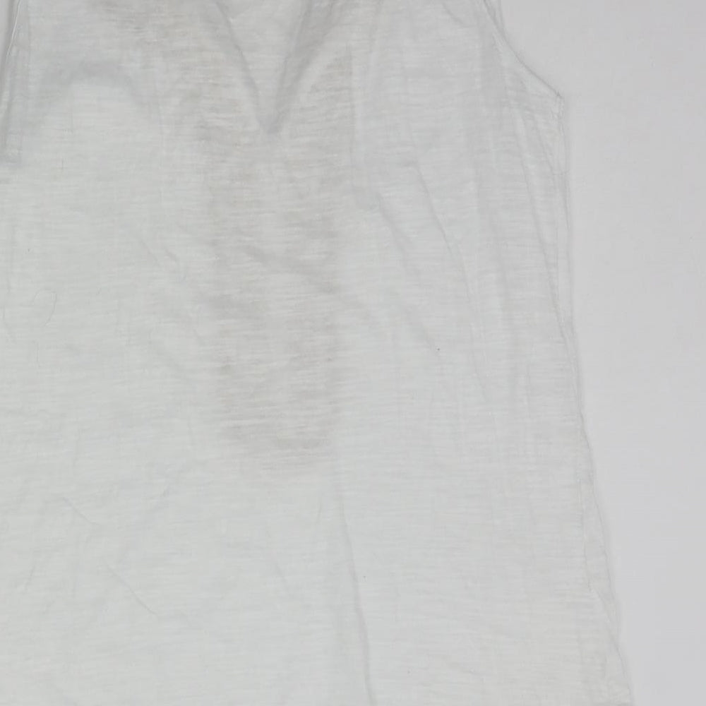 Gap Womens White Geometric Basic Tank Size M