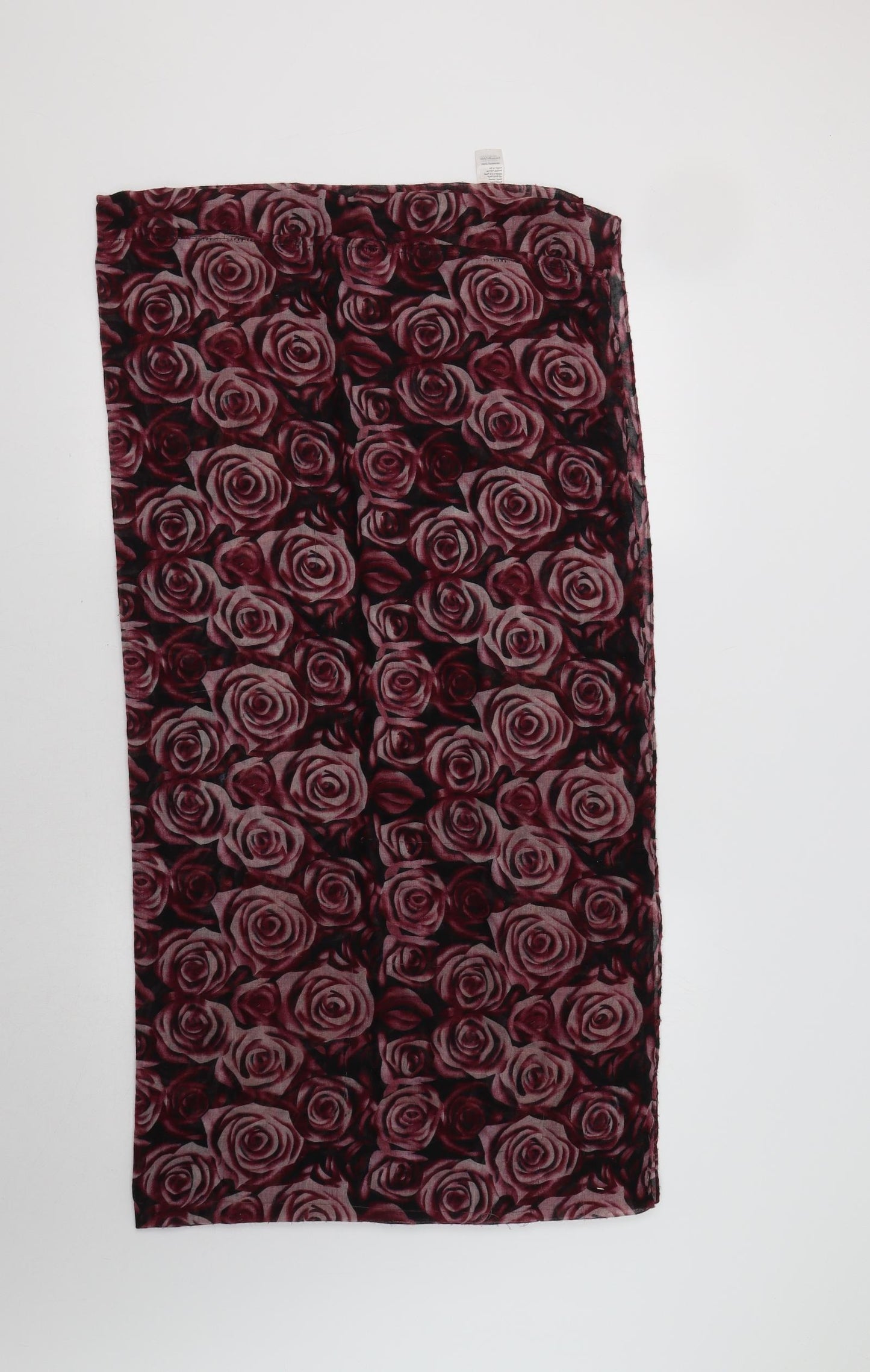 New Look Womens Red Floral Scarf