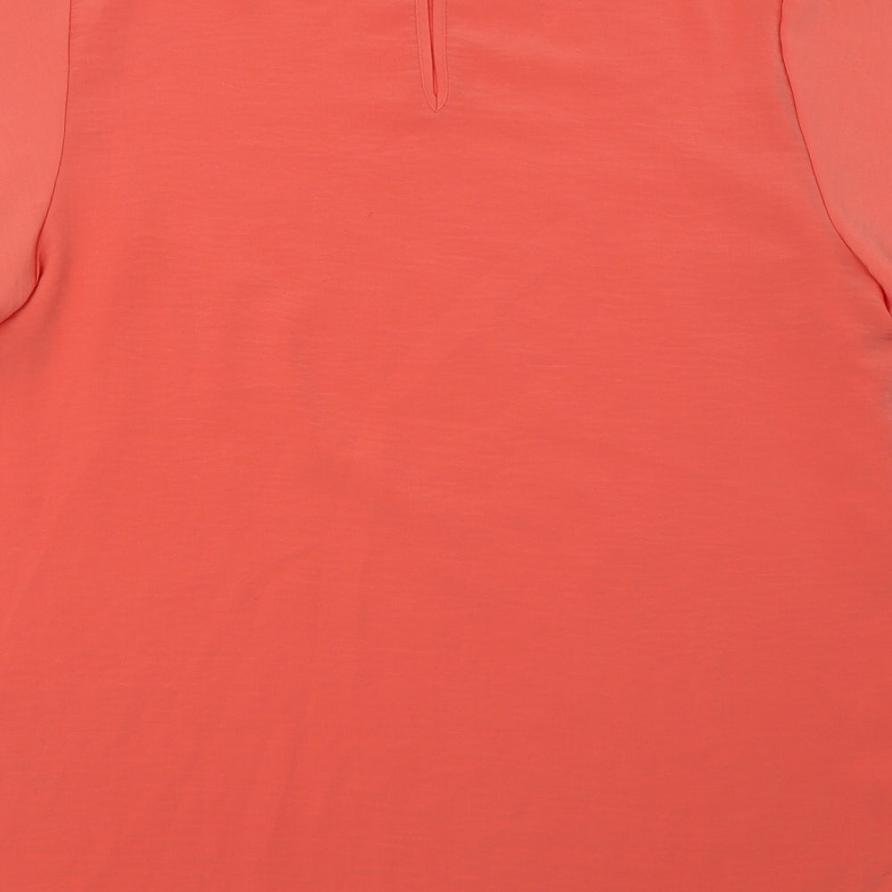 New Look Womens Orange Basic Blouse Size 18