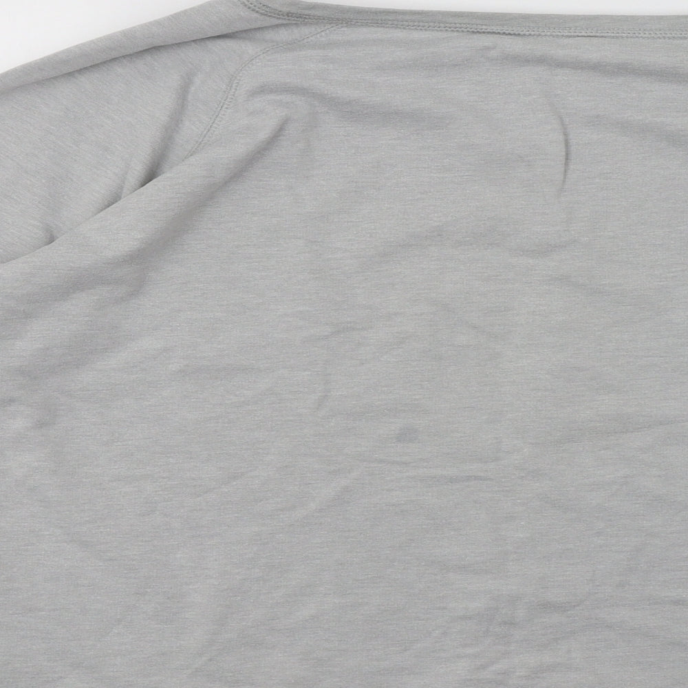 M&S Womens Grey Pullover Sweatshirt Size 14 - Snow Flakes