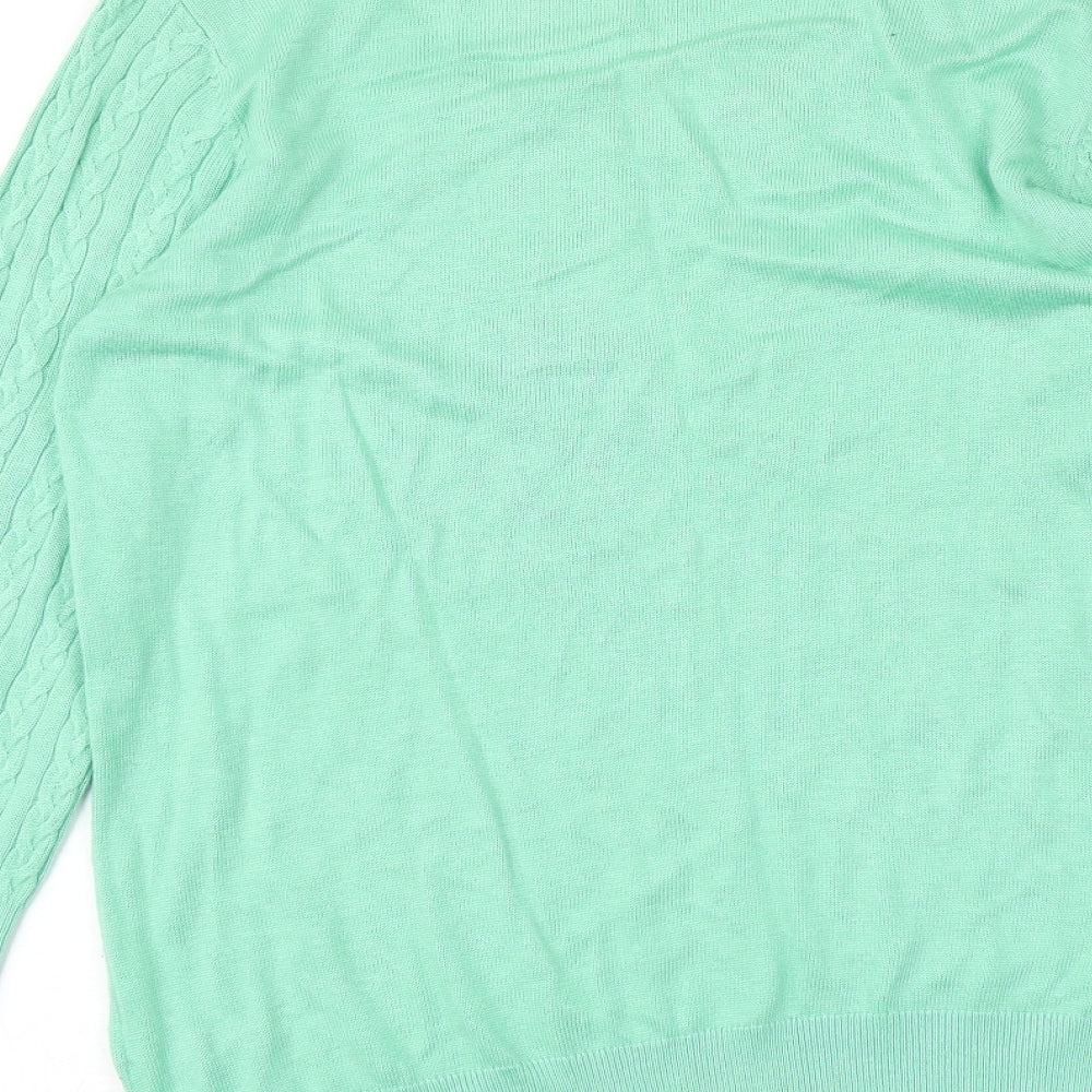 H&M Womens Green Pullover Jumper Size L
