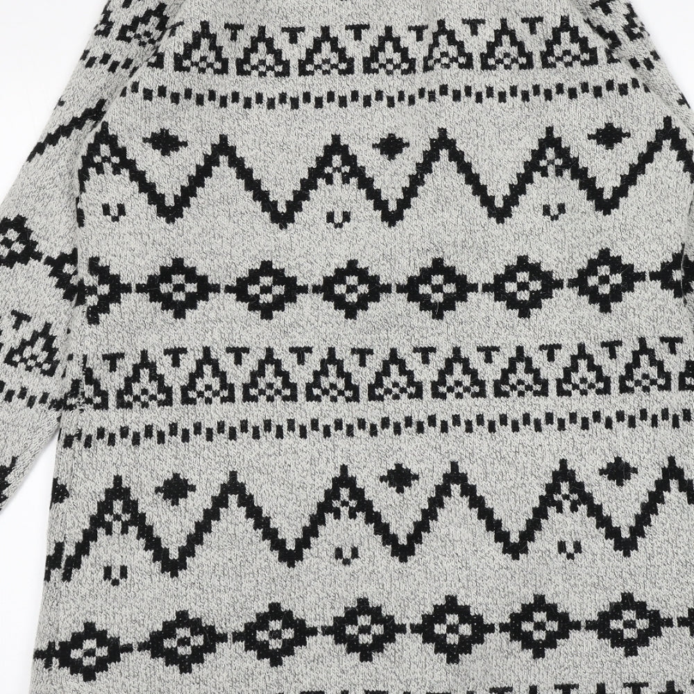 heart and soul Womens Grey Cardigan Jumper Size 12