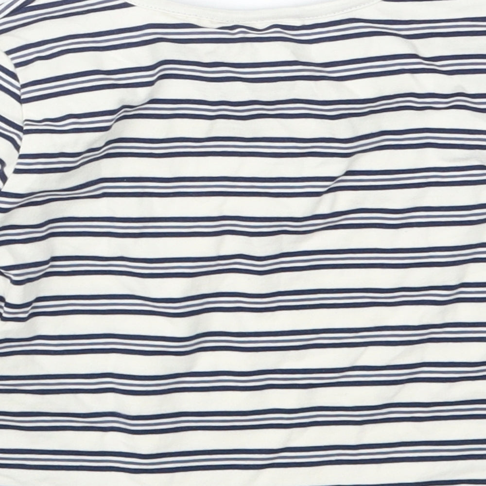 Tommy Bahama Blue Striped Basic T-Shirt Size 9-12 Months