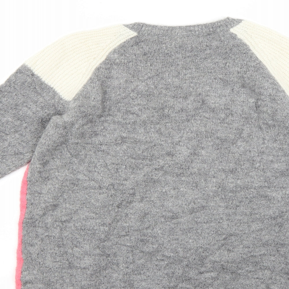 Marks and Spencer Womens Multicoloured Geometric Pullover Jumper Size 10