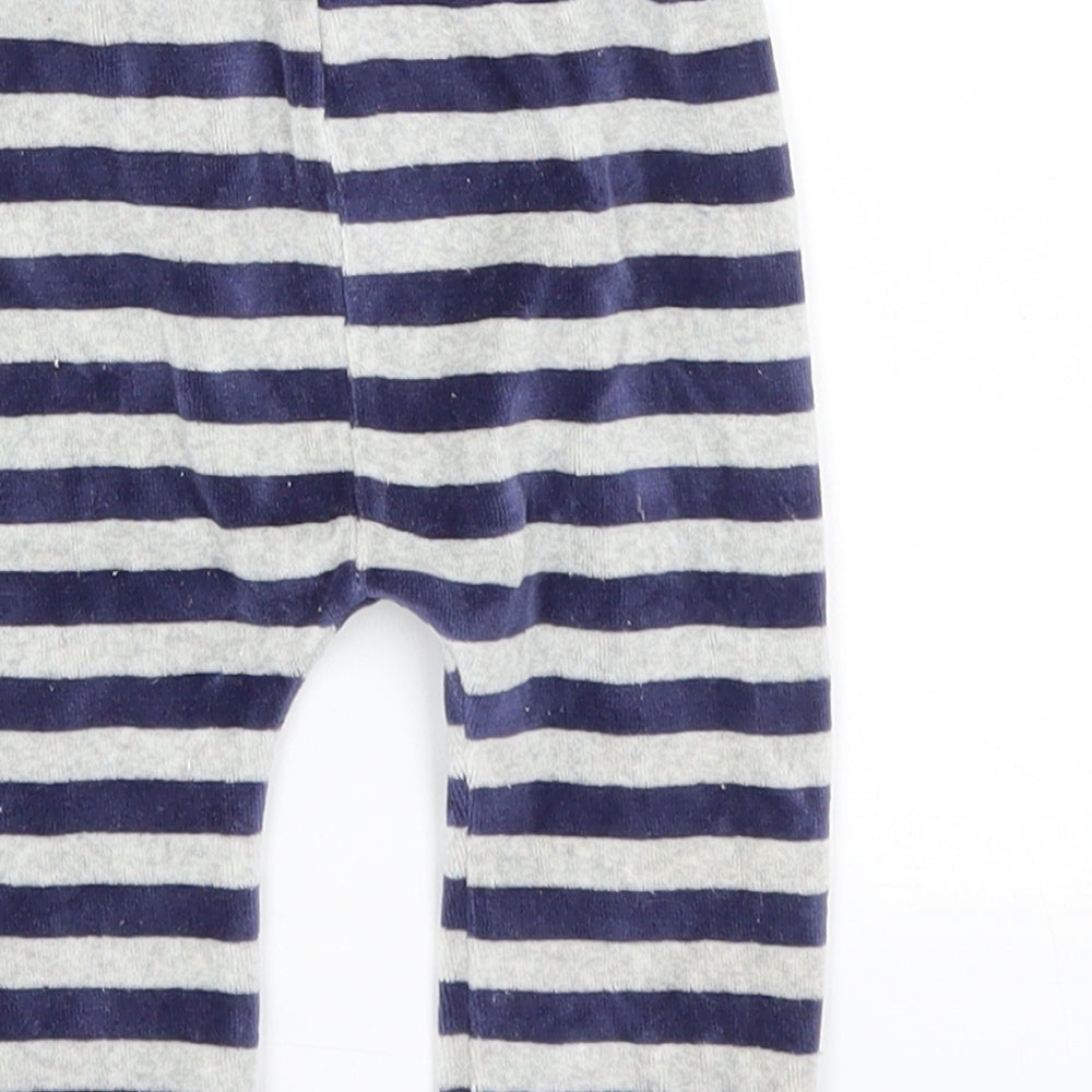 Nutmeg Blue Striped Sweatpants Trousers Size 6-9 Months