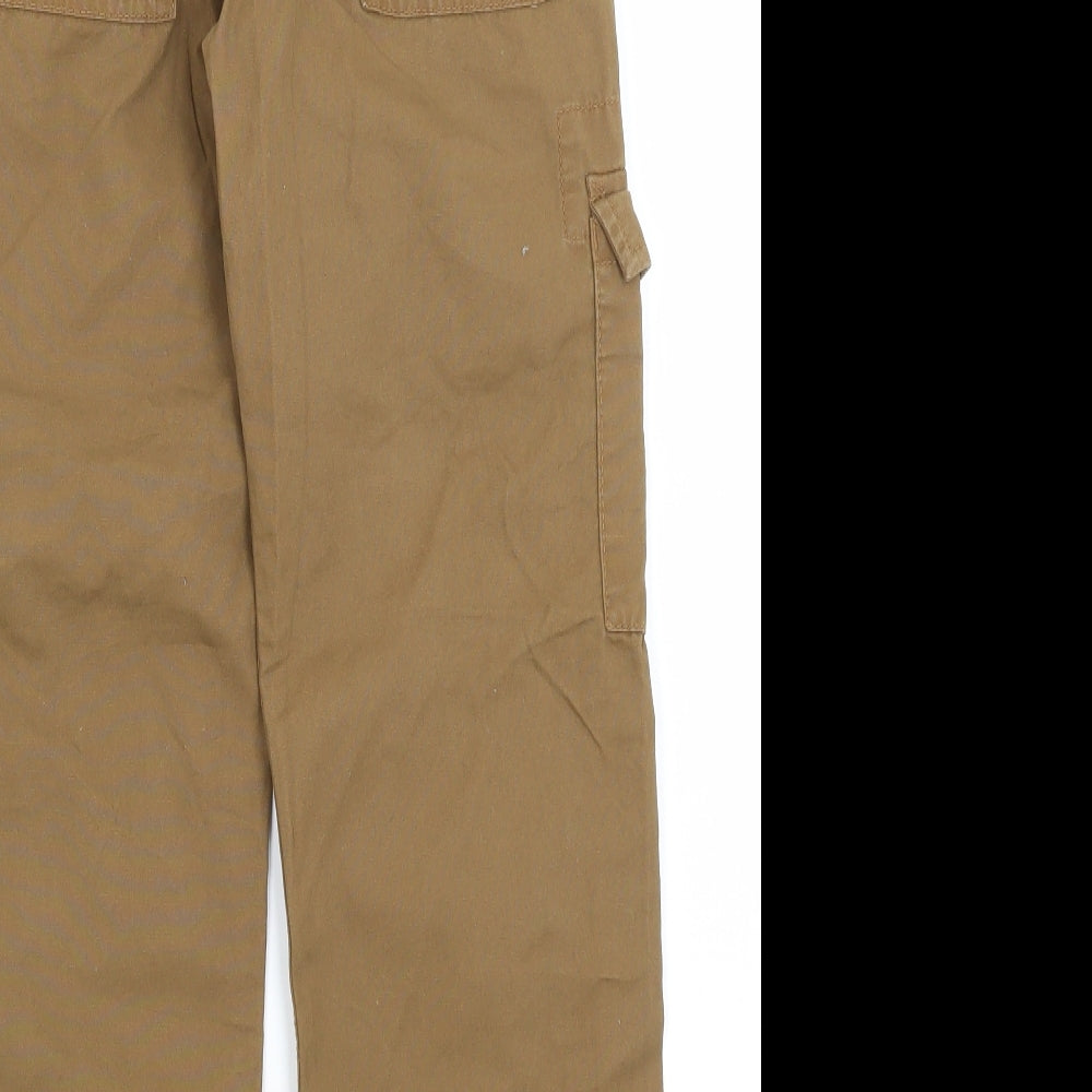 Lee Cooper Boys Brown Cargo Trousers Size 9-10 Years