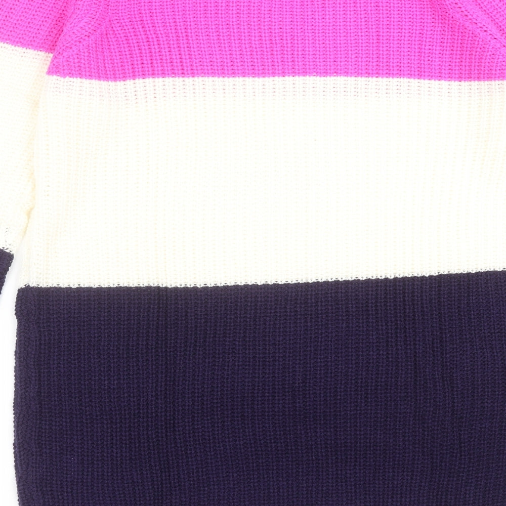 Studio Womens Multicoloured Knit Pullover Jumper Size 12 - Colour Block