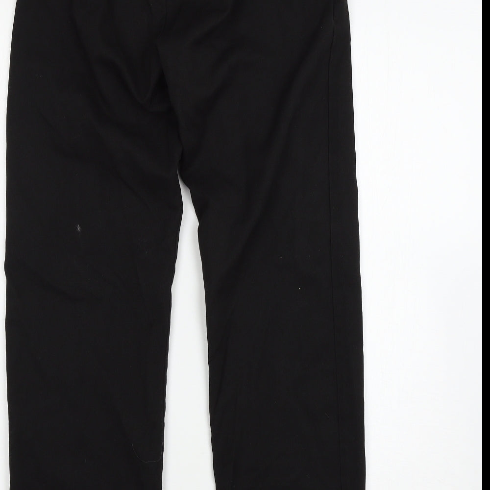 F&F Boys Black Capri Trousers Size 14-15 Years - School Trousers