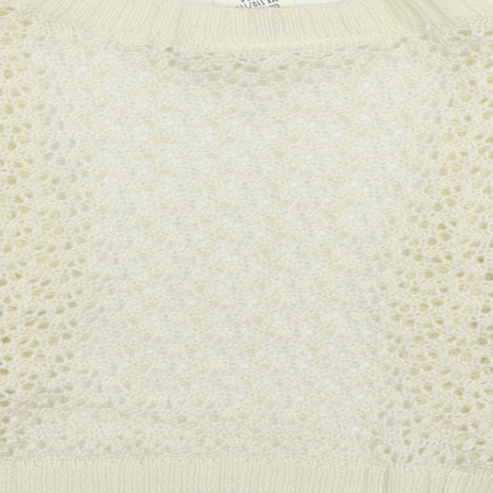 LOGG Girls Ivory Cardigan Jumper Size 5-6 Years