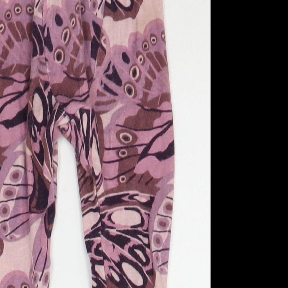 Gap Baby Purple Geometric Jogger Leggings Size 12-18 Months