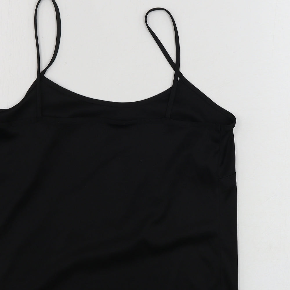 Preworn Womens Black Basic Tank Size 12