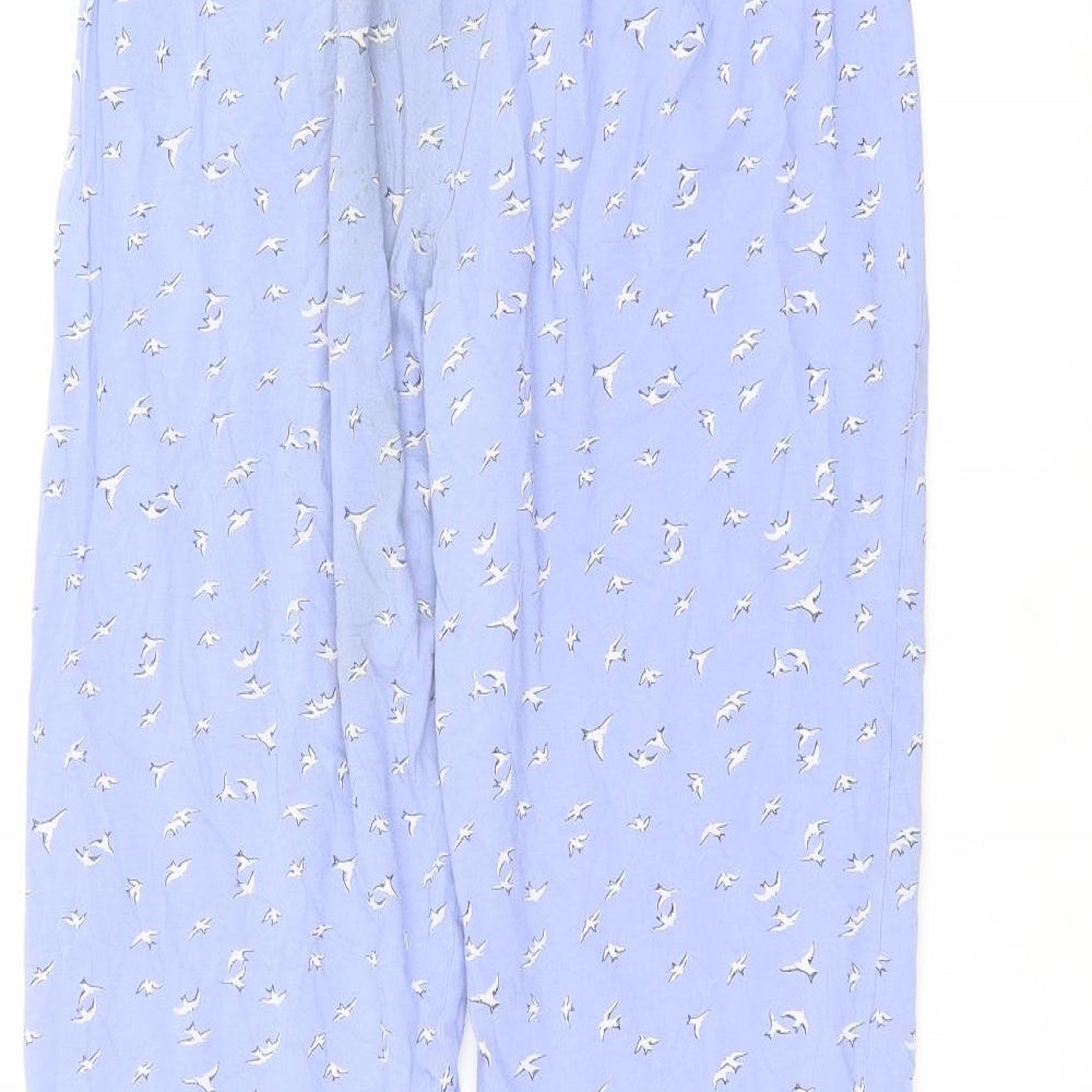 Marks and Spencer Womens Blue Trousers Size 12 L24 in