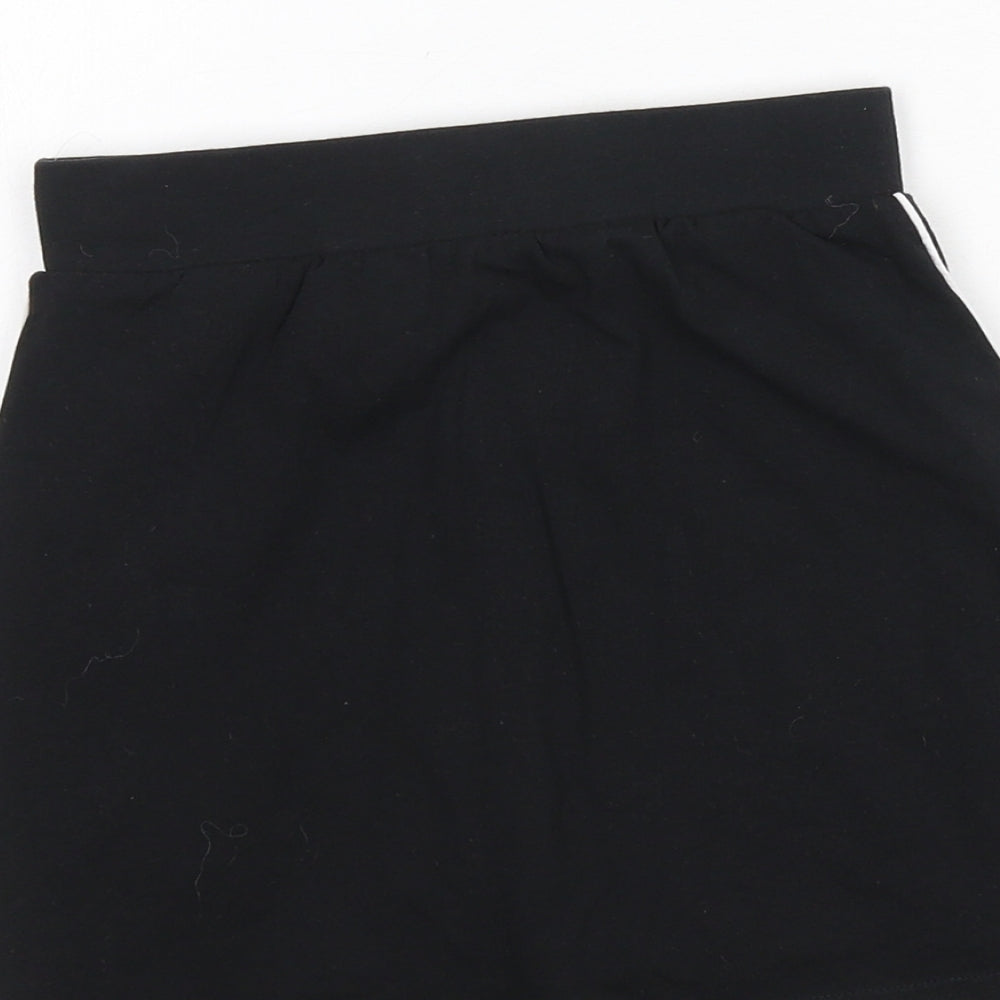 TU Girls Black Jersey Mini Skort Size 8 Years