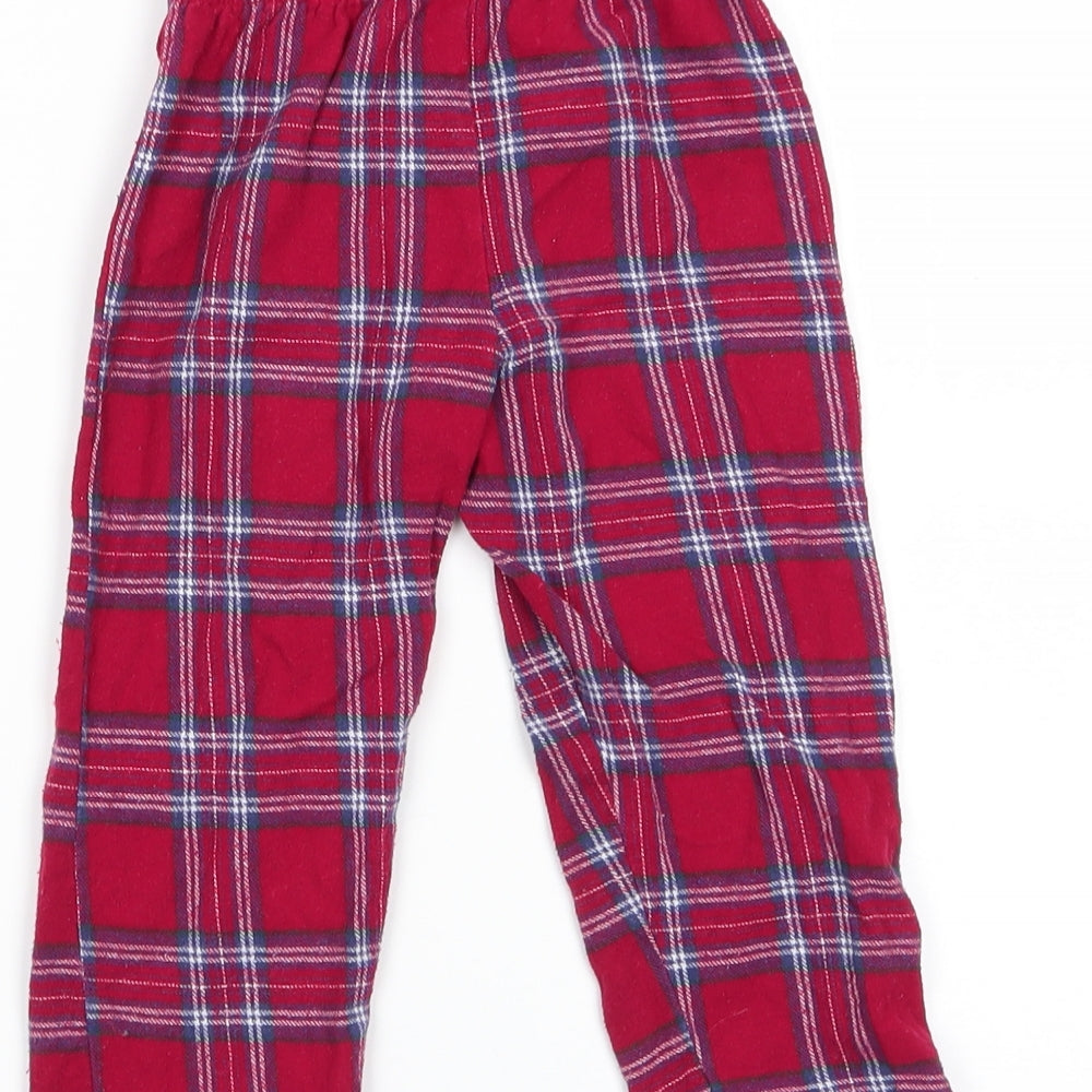 M&Co Boys Multicoloured Check Pyjama Pants Size 2-3 Years