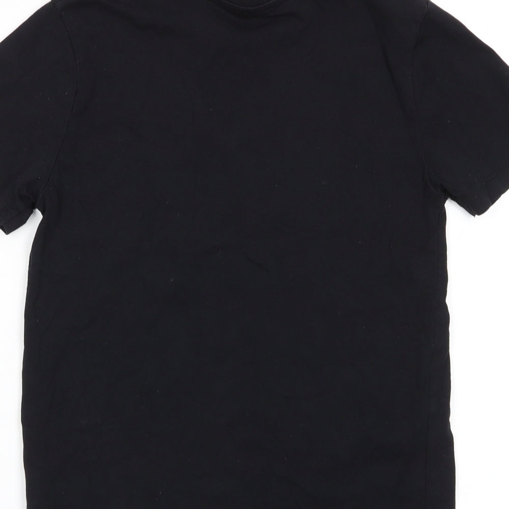 jeff&co Boys Black Basic T-Shirt Size 9-10 Years