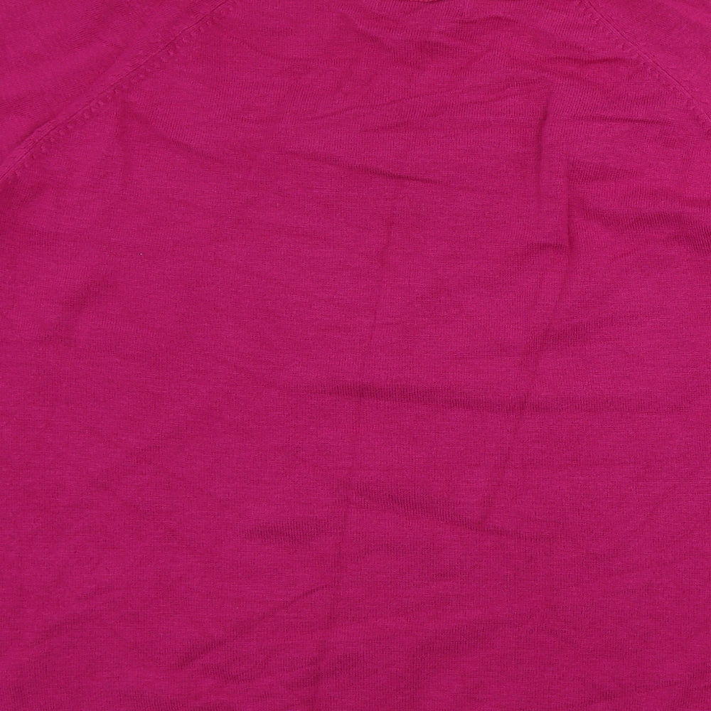 Marks and Spencer Womens Pink Pullover Jumper Size 14