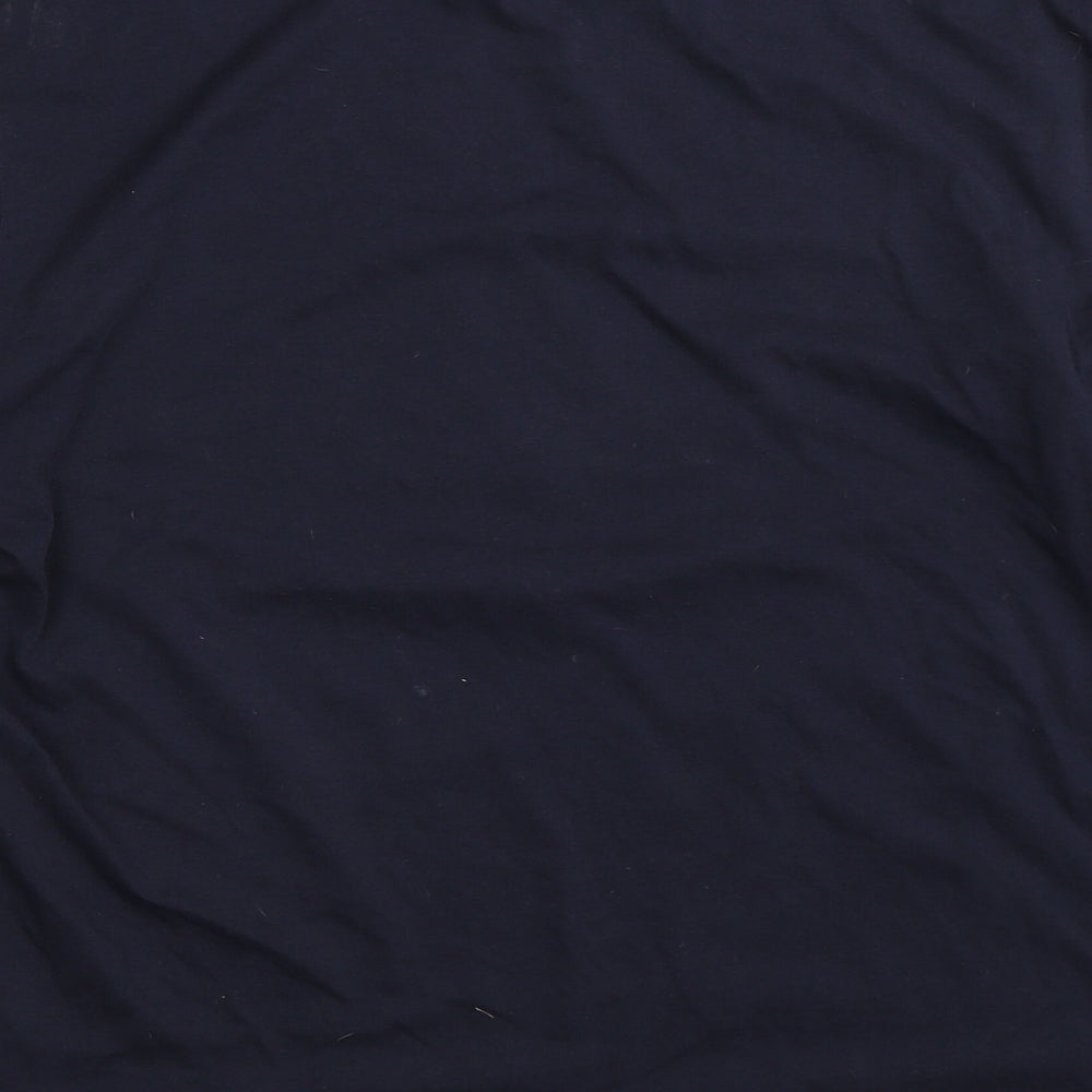 Matalan Mens Blue Solid Pyjama Top Size L - christmas