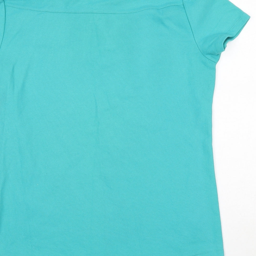 LA Gear Womens Green Basic Polo Size 16