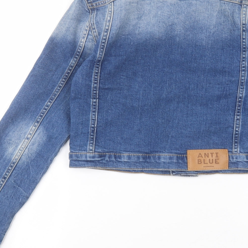anti blue Womens Blue Jacket Size XS