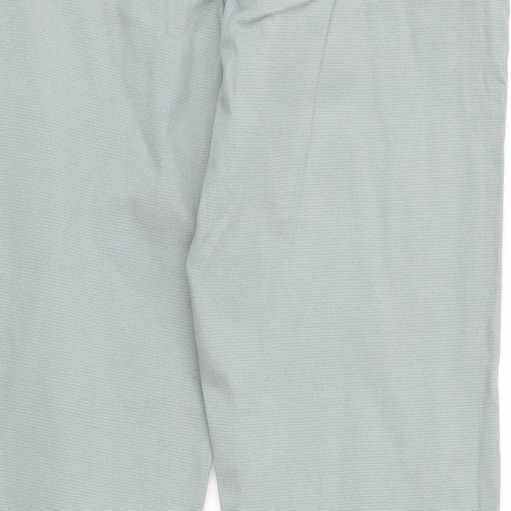 Chino Womens Green Chino Trousers Size 6 L27 in - Sage Green - Very fine dot like pattern