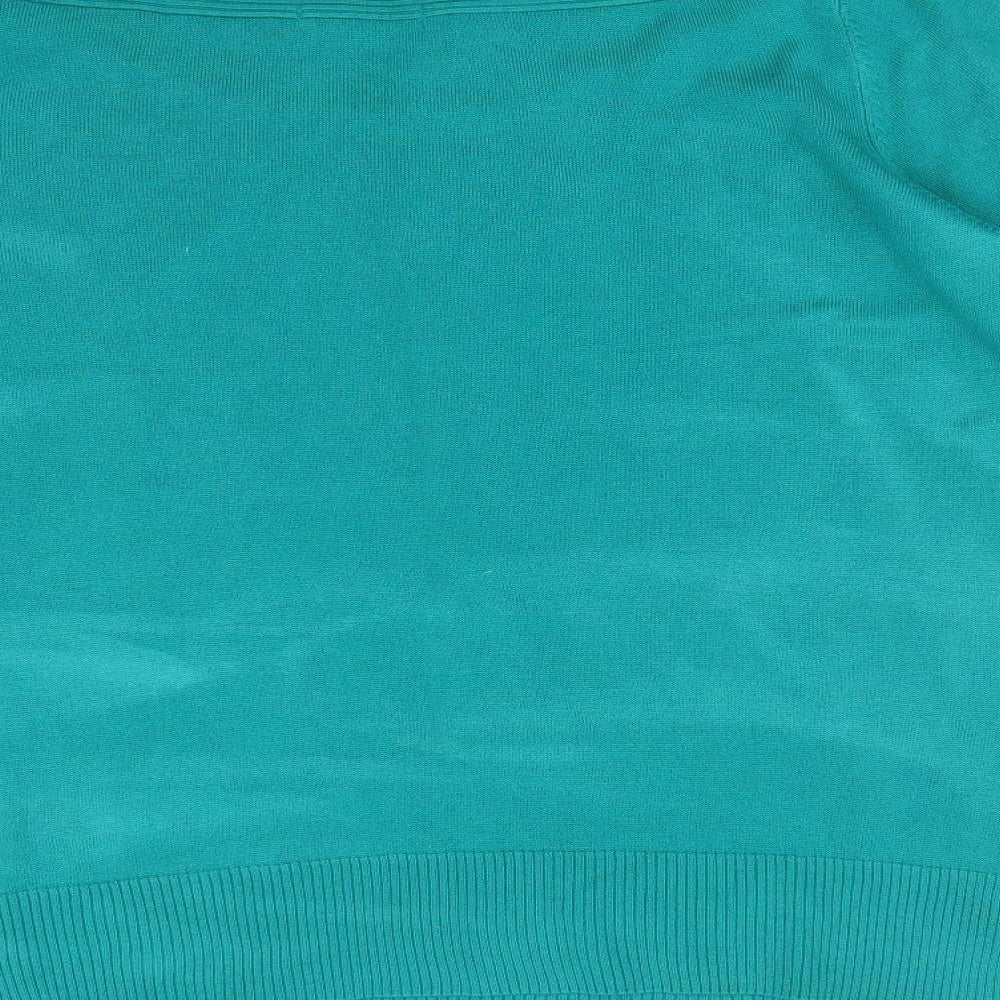 M&S Womens Green Basic T-Shirt Size 22