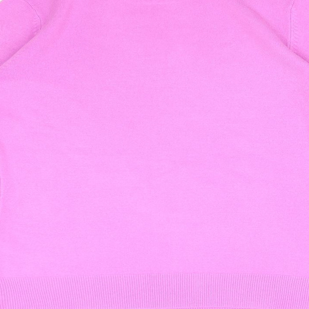 BHS Womens Purple Basic T-Shirt Size 8