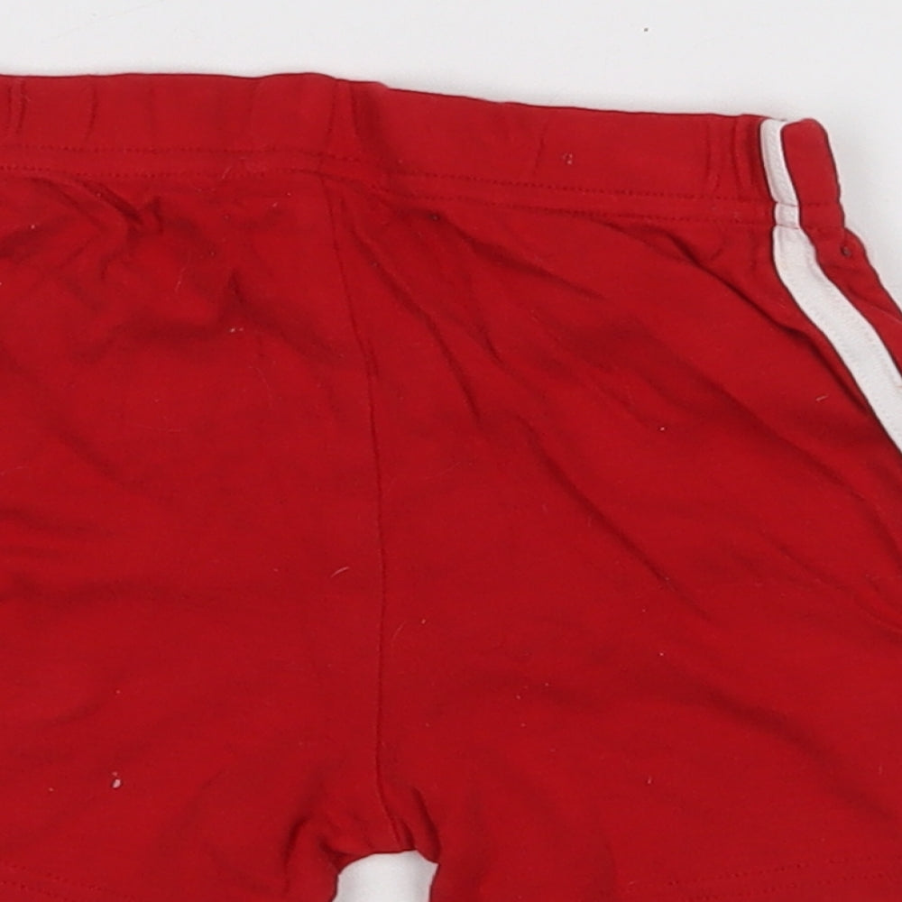 George Baby Red Striped Jogger Trousers Size 12-18 Months