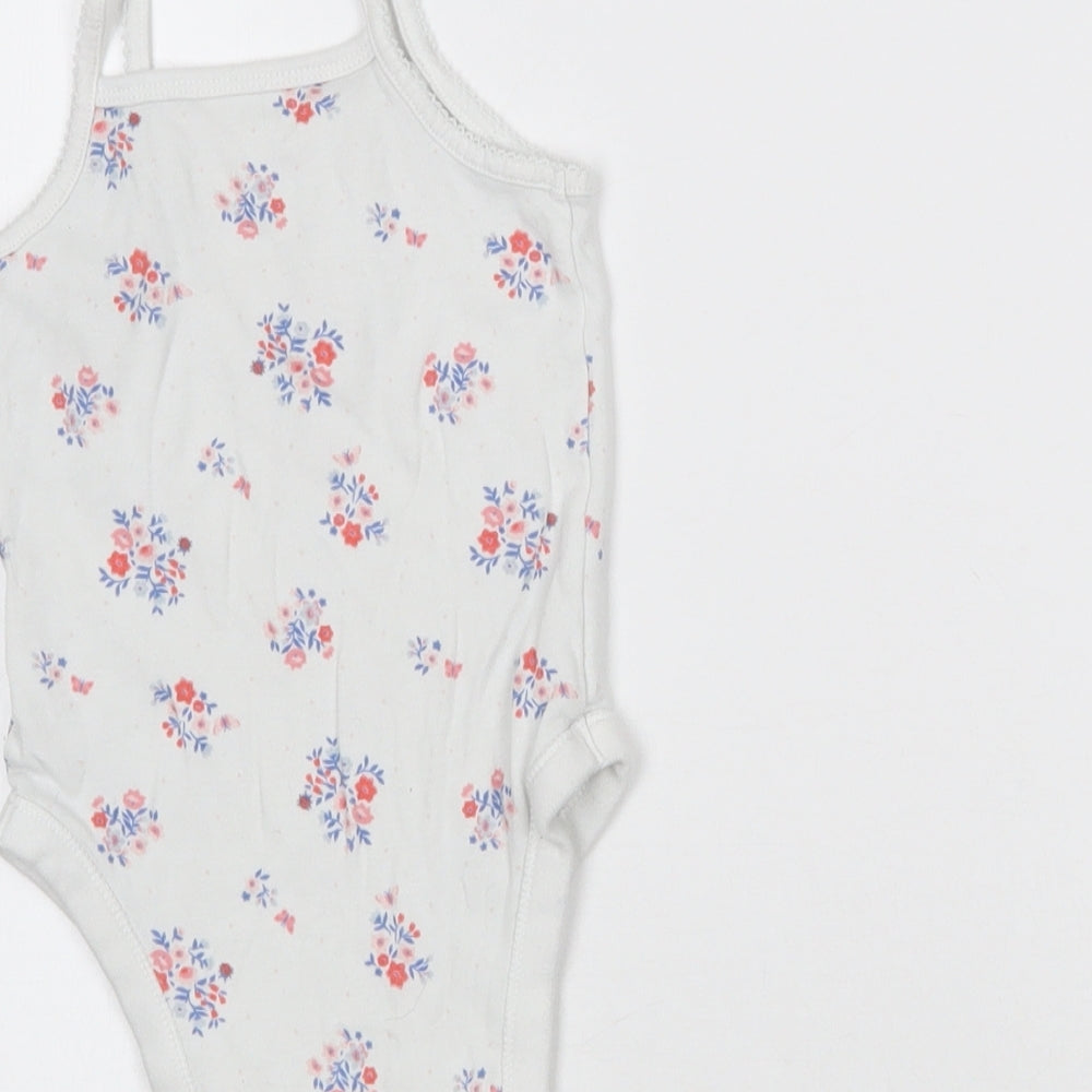 Nutmeg Baby White Floral Romper One-Piece Size 18-24 Months