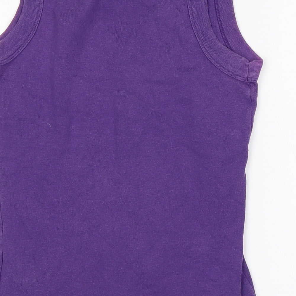 Bay Womens Purple Basic Tank Size 10