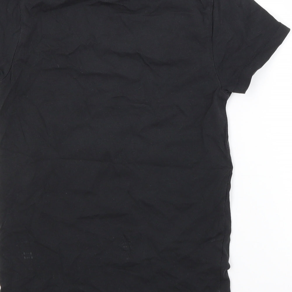 Blue Zoo Boys Black Basic T-Shirt Size 6-7 Years