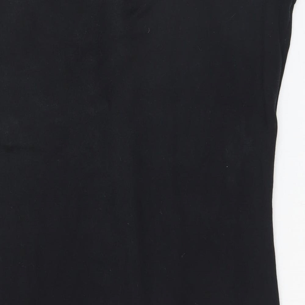 Selected Womens Black Basic T-Shirt Size 8