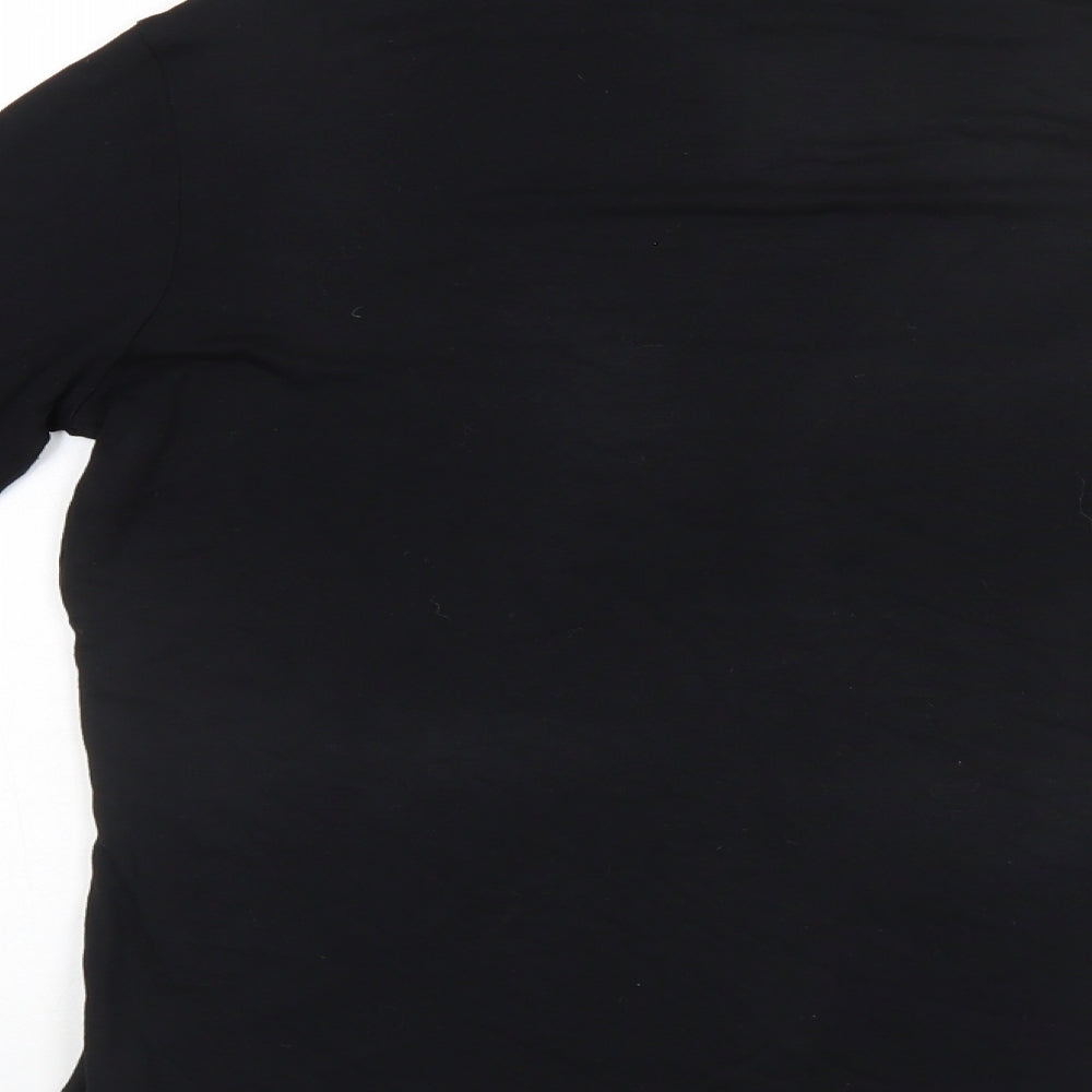 Marks and Spencer Womens Black Basic T-Shirt Size 10