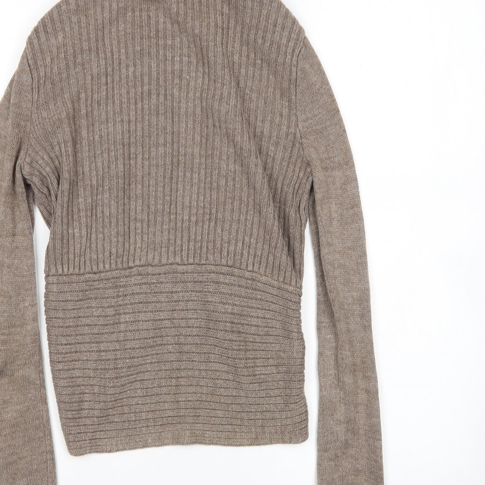 H&M Womens Brown Cardigan Jumper Size S