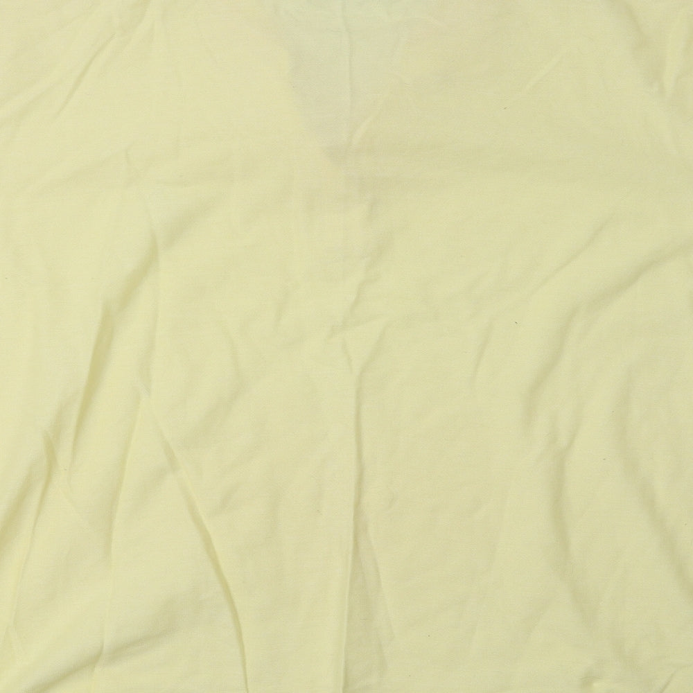 Bonmarché Womens Yellow Basic T-Shirt Size XL