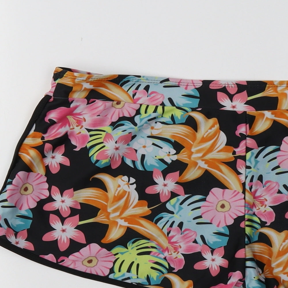 Preworn Womens Multicoloured Floral Compression Shorts Size L
