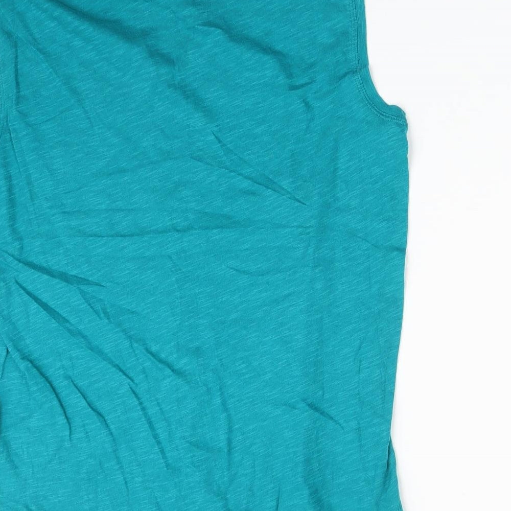 Gap Womens Green Floral Basic T-Shirt Size S