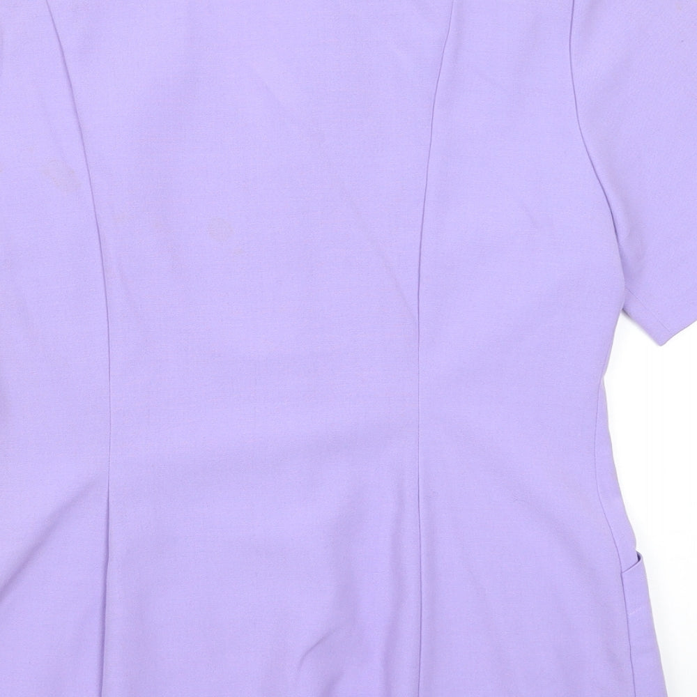Ego Womens Purple Jacket Blazer Size 14