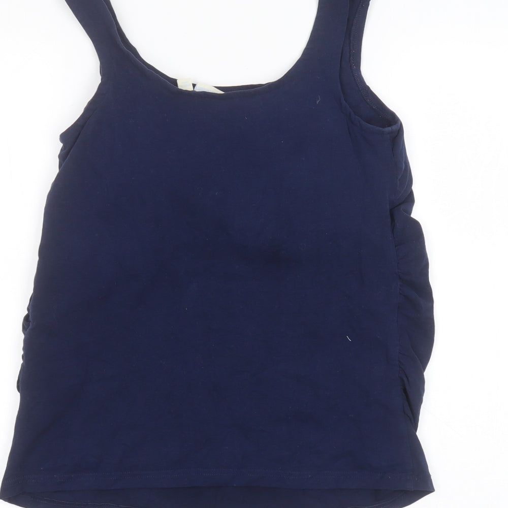 JoJo Maman Bébé Womens Blue Basic Tank Size S