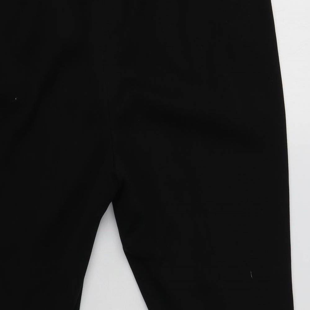 M&S Womens Black Polyester Dress Pants Trousers Size 12 L27 in Regular