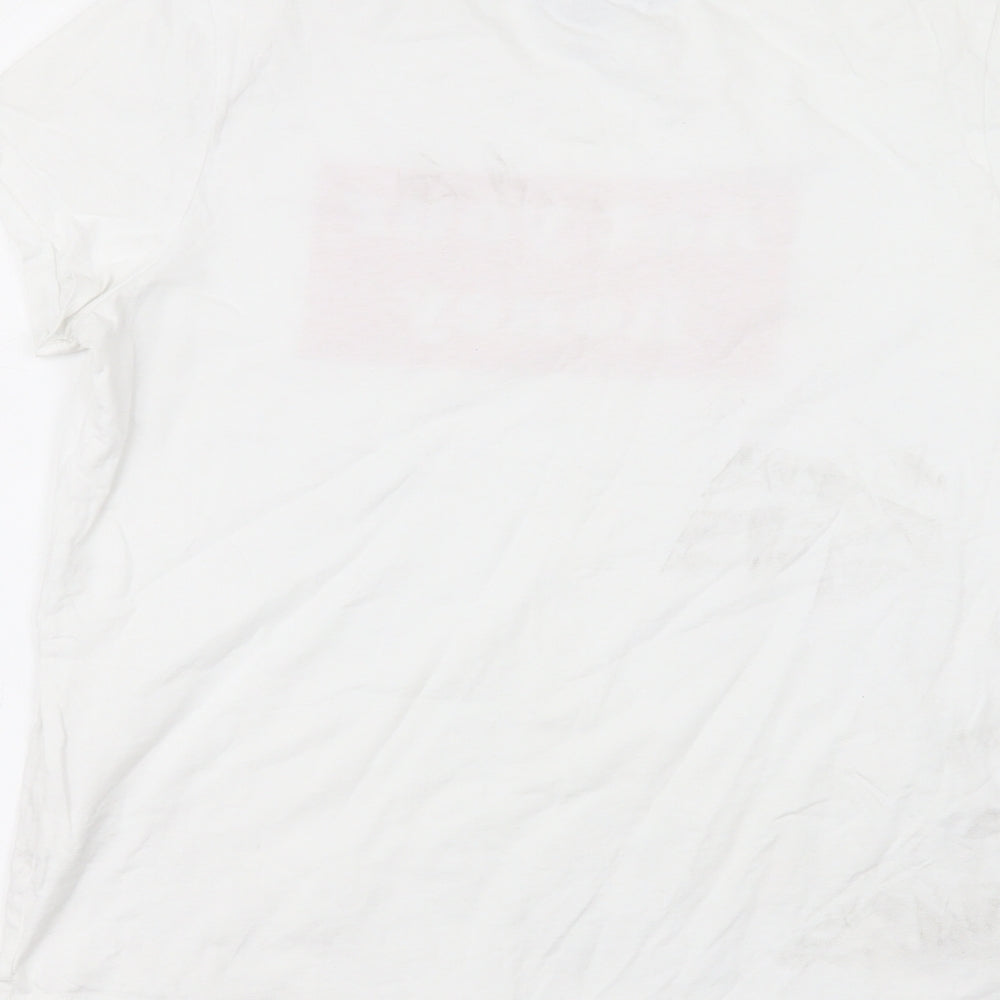 Primark Womens White Cotton Basic T-Shirt Size 10