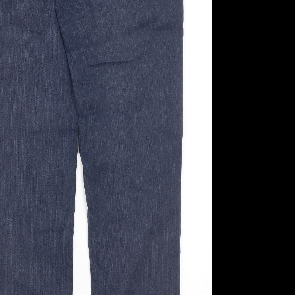 Brandtex Womens Blue Cotton Straight Jeans Size 10 L28 in Regular