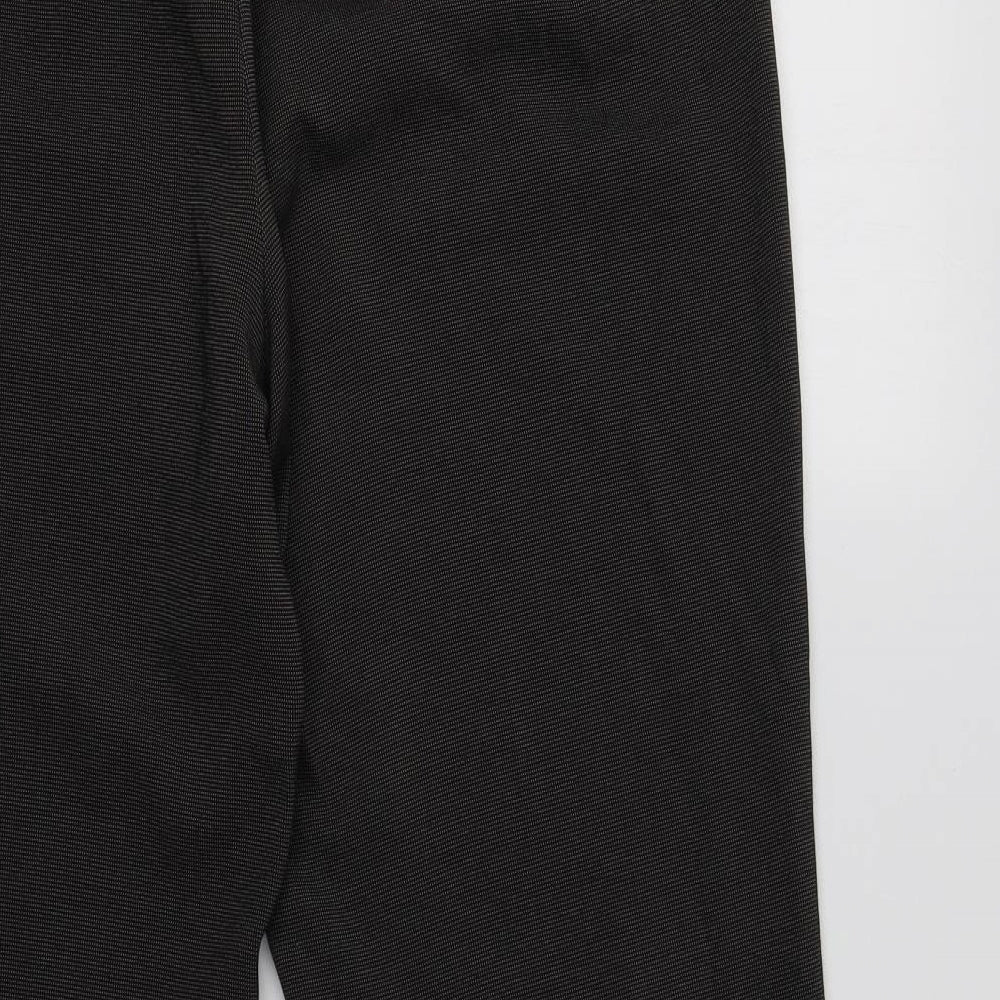 M&S Womens Grey Polyester Dress Pants Trousers Size 16 L32 in Regular