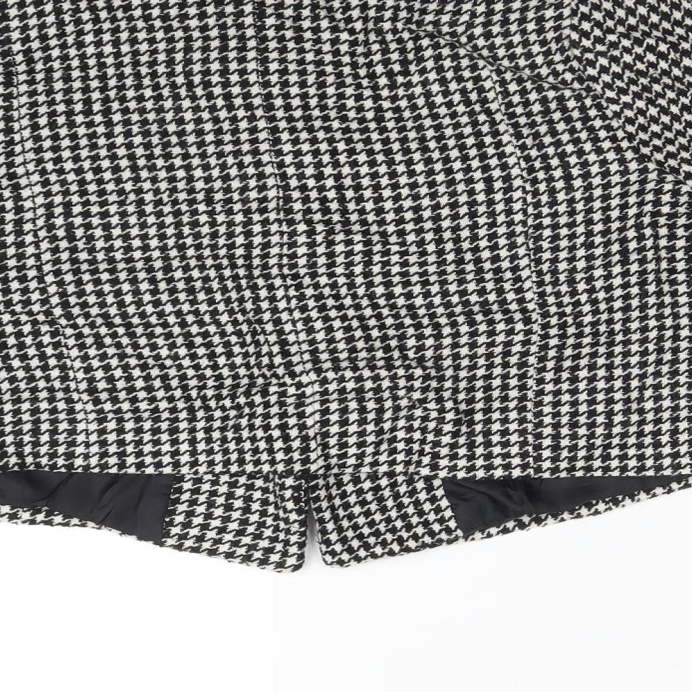 Therapy Womens Multicoloured Houndstooth Jacket Coat Size 12