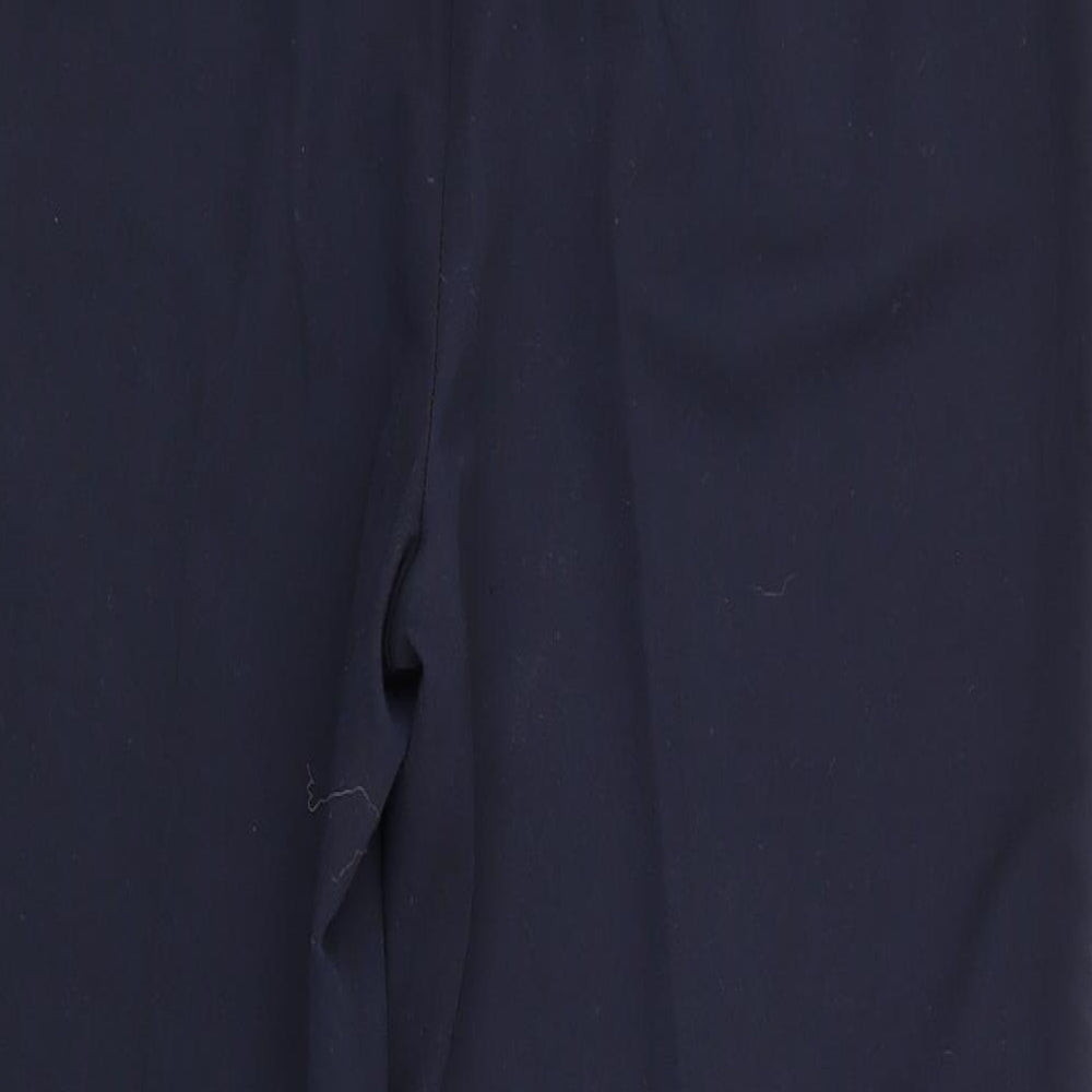 Dorothy Perkins Womens Blue Polyester Trousers Size 12 L26 in Regular